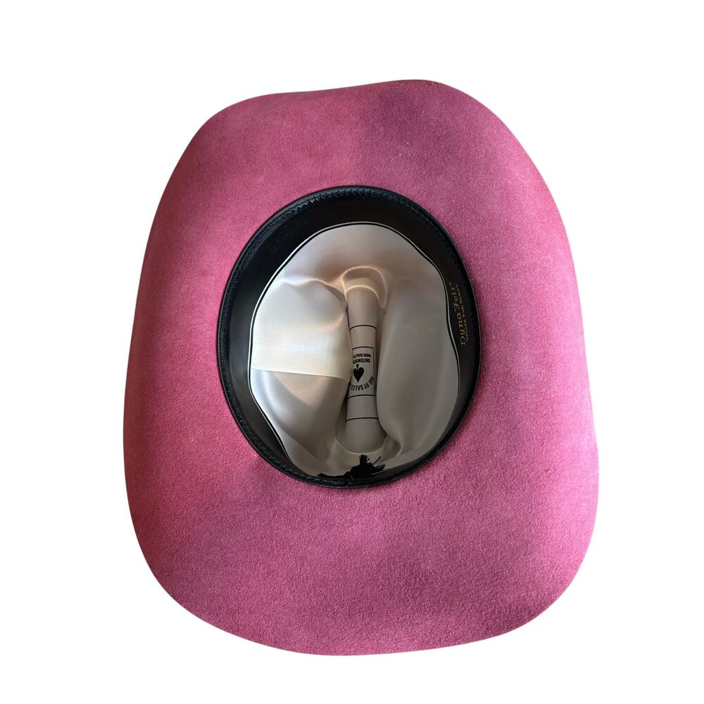 Vintage Dyna Felt USA Made Western Boho Hat Pink - Picture 4 of 14